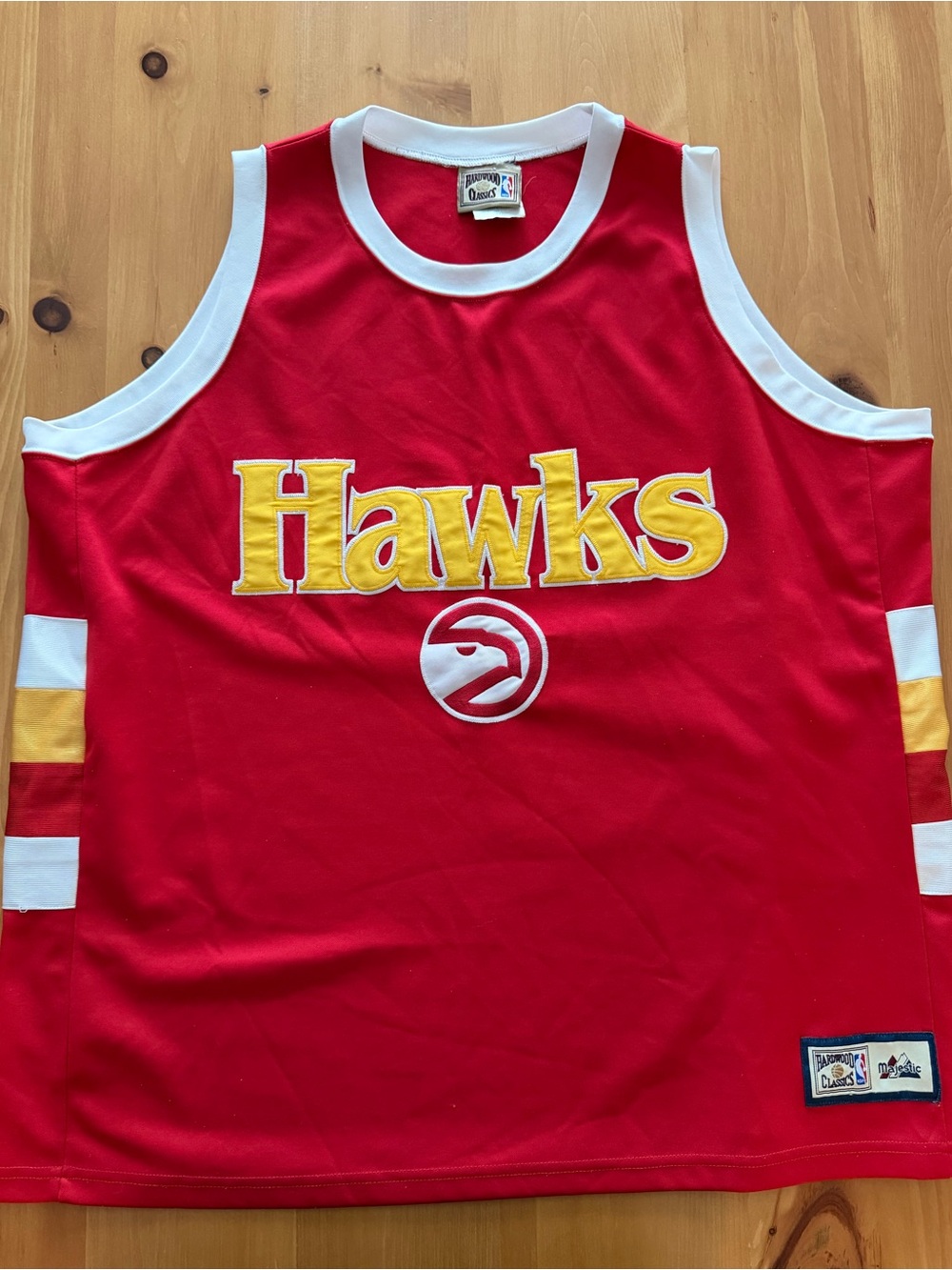 VTG Atlanta Hawks NBA Hardwood Classics Jersey - Majestic - Size 2XL